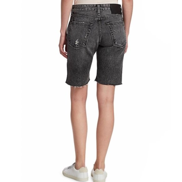 RAG & BONE Rosa Mid-Rise Denim Walking Shorts - Picture 4 of 10